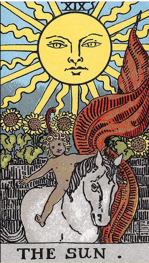 Sun tarot image for package recommendation