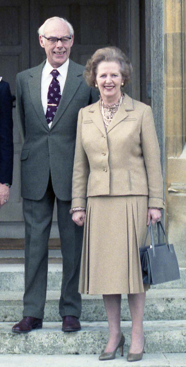 Margaret Thatcher and Denis Thatcher together